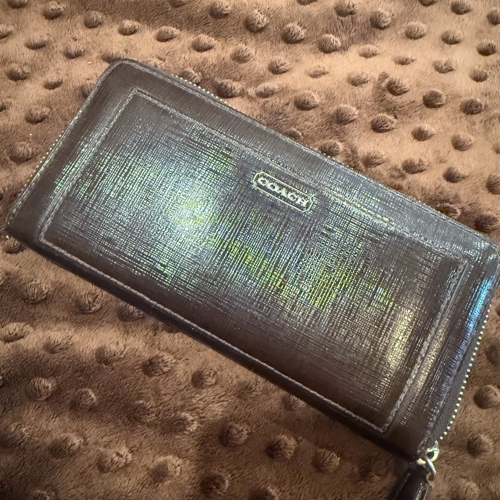 Coach Patent Brown Wallet